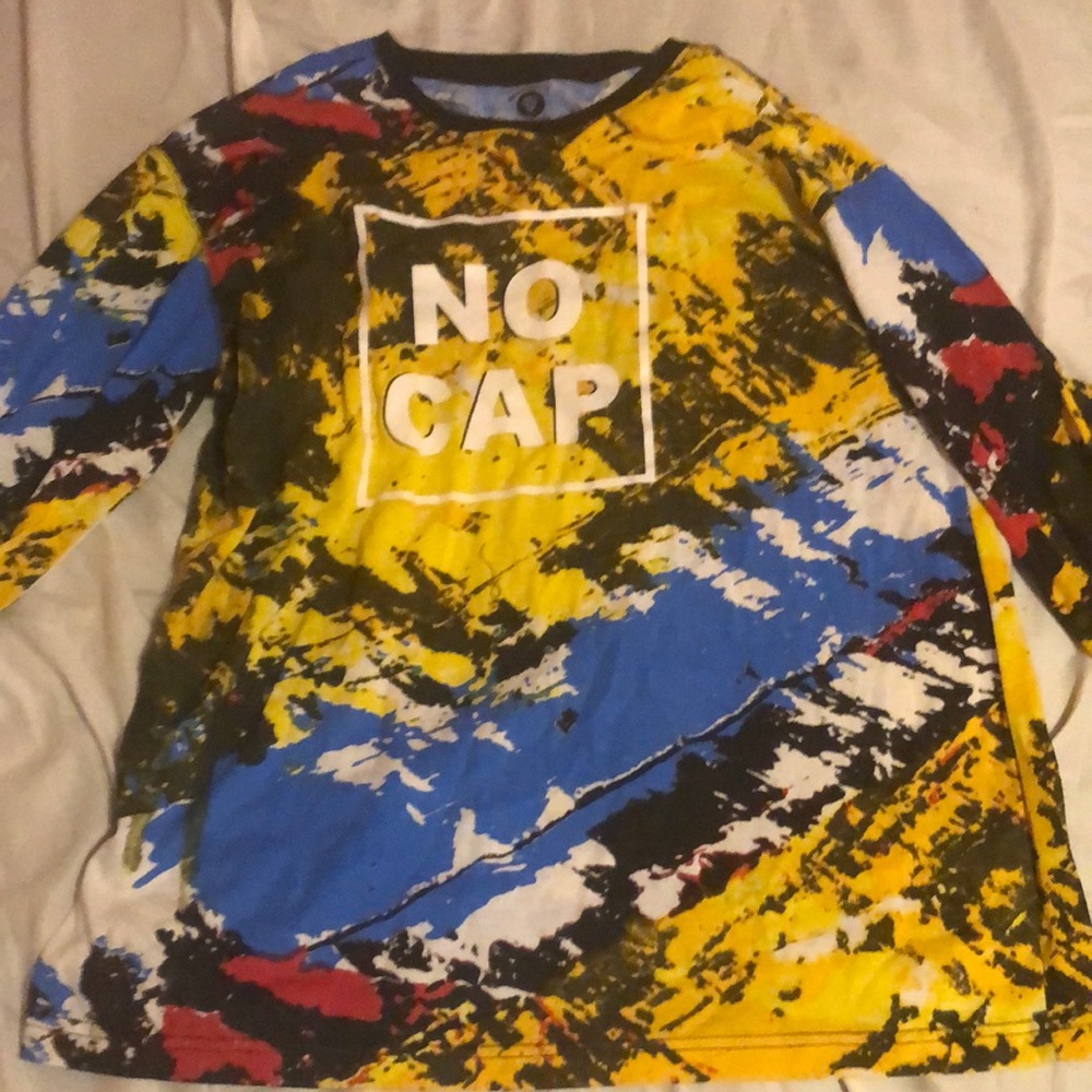 A tie die long sleeve shirt from black jack